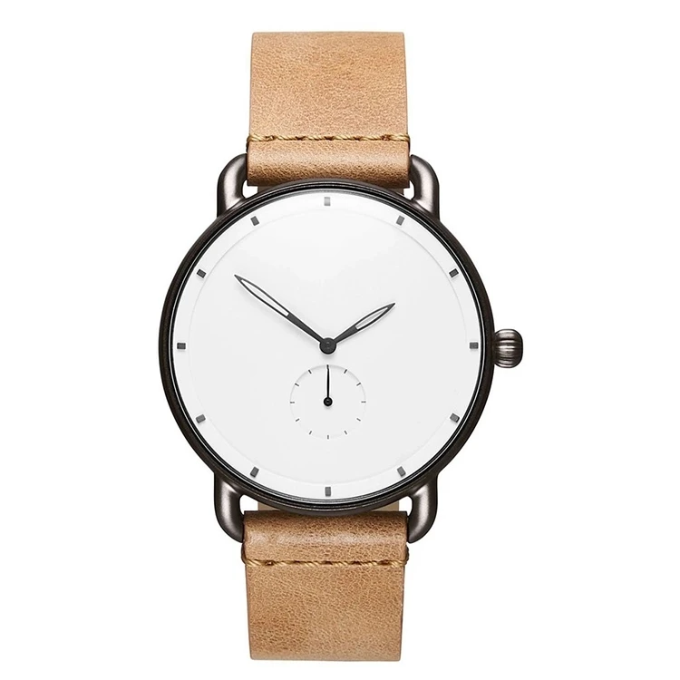 ALLSTON Hot Selling Fashion Simple Leather Strap Band Watch Customized logo Popular Quartz Watch For Man