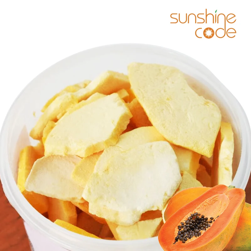 Sunshine Code Papaya Dried Premium Fd Slices Papaya Puree Factory Directly Supply With Low Price