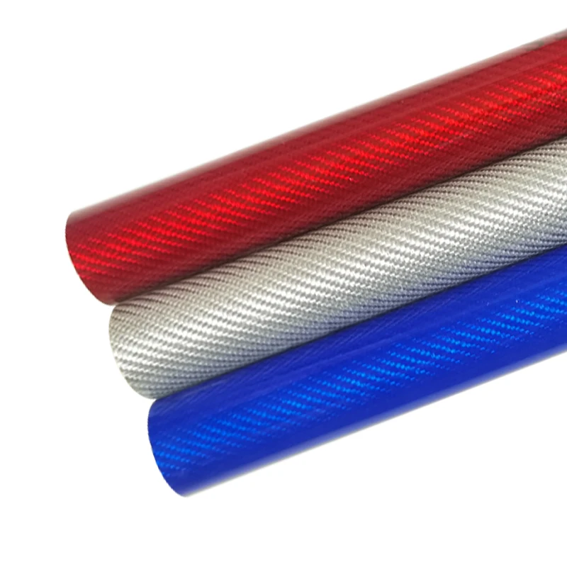 Custom 100%  colored  Carbon fiber Tube  3k  Glossy Rolling Round Tube