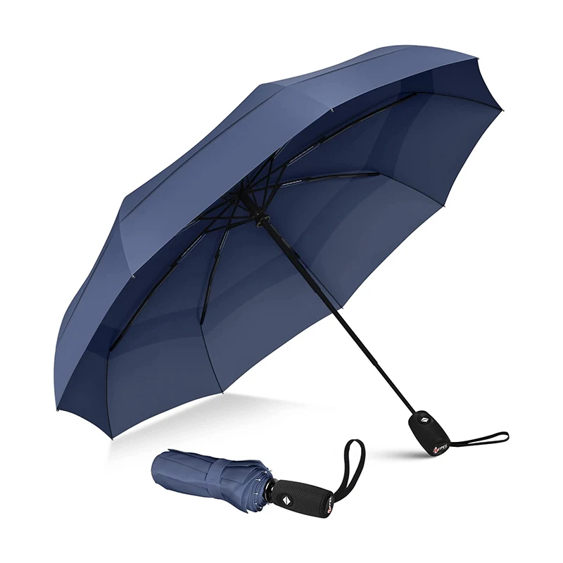 Custom Logo Printing 30inch 190T Uv Protective Auto Open Advertising Golf Rainbow Umbrella