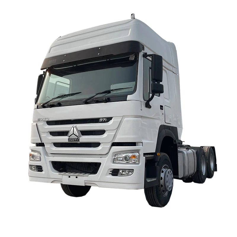China Manufacture Quality Howo Used 371hp  Euro 3 6*4 10 wheels tractor head trailer For Sale