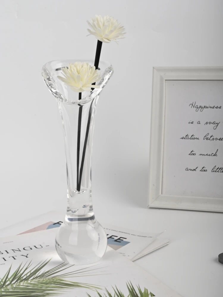 High Quality Latest Design Acrylic Nordic Vase Desktop Home Decoration Flower Arrangement