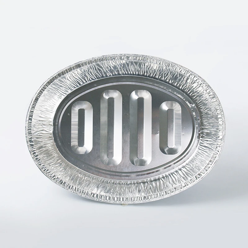 Oval aluminium foil container disposable turkey pan Cooking Baking Barbecue tray