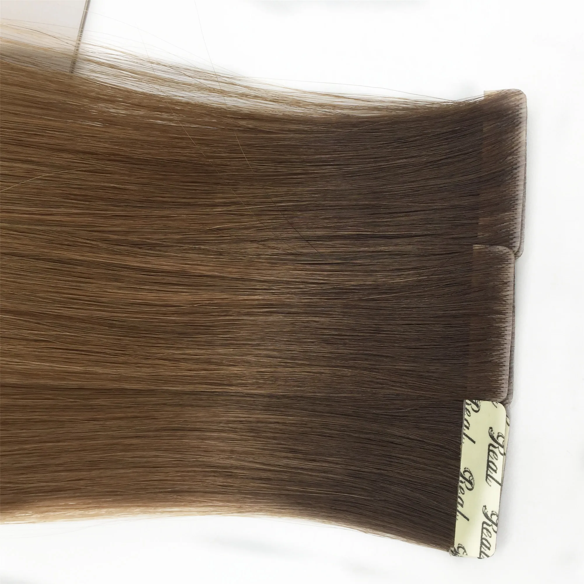 Прямая заводская поставка 100% натуральные волосы remy невидимые двойные для наращивания с эффектом