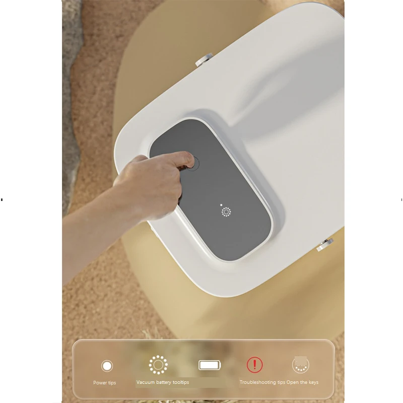 Intelligent 13l Auto Pet Food Storage box usb rechargeable vacuum storage tank for dog and cat food