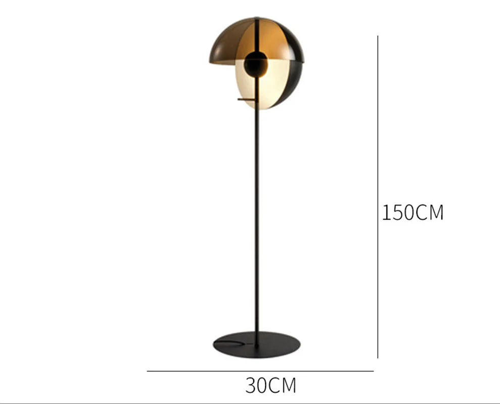 Cream Breeze Postmodern Minimalist Model Room Living Room Study Sculpture art Iron Art Nordic Bauhaus Floor Lamp Led Floor Lamp