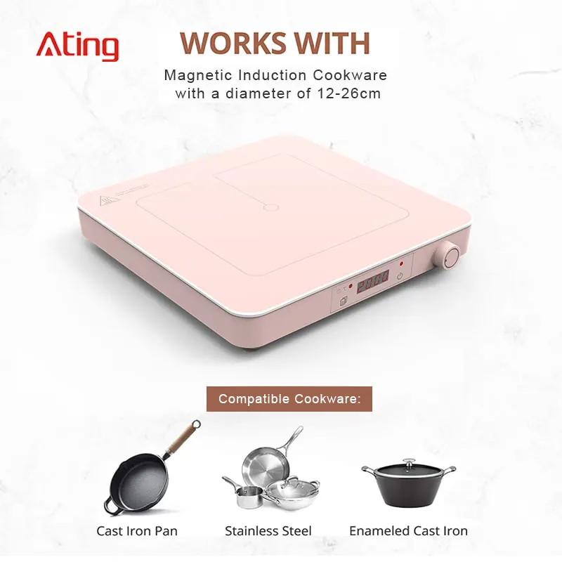 New Arrival matcha Induction stove IH-S20M-W touch screen cooktop electric hob single Induction cooker