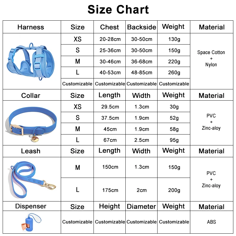 Gacent Pet Product Factory Customizable New Green Soft Padded Luxury Pet Harness & Waterproof dog Leash