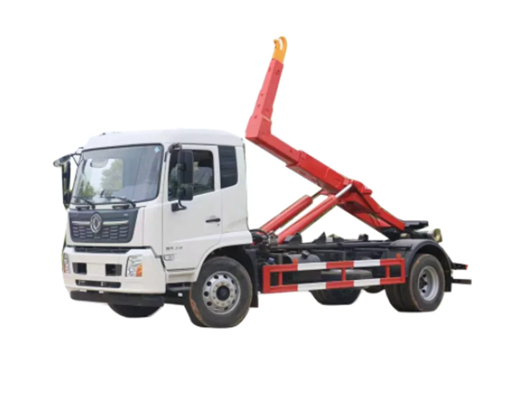 Dongfeng 5ton 8ton 10ton small Hooklifting Garbage Trucks, Roll off Truck price