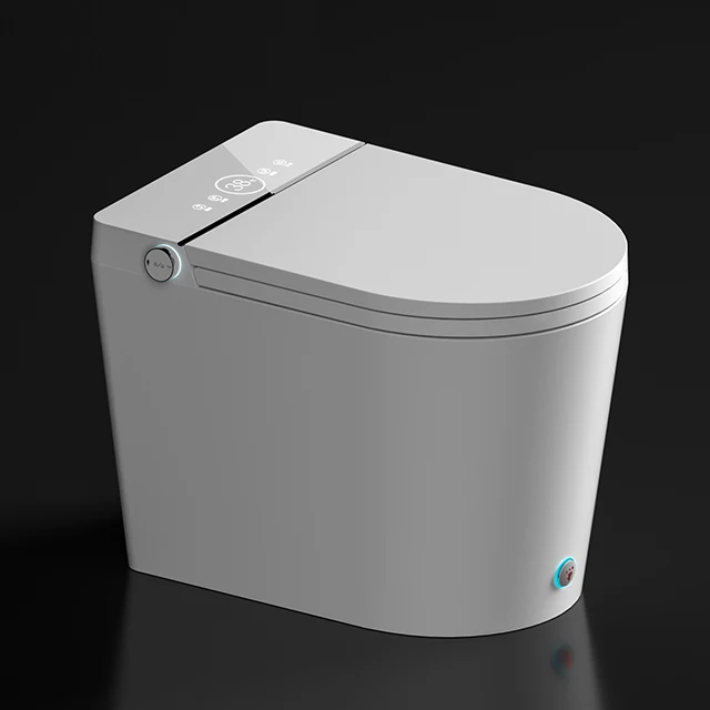 2022 New Design LED Energy Display Floor Smart Toilet Mini Flushing Intelligent Bathroom Toilet Wc