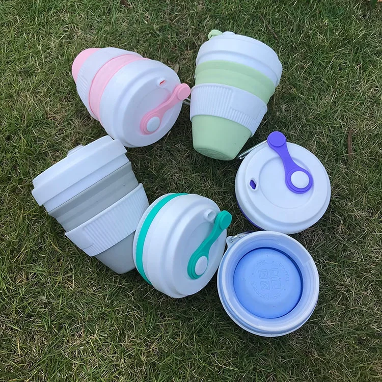 Emperor customized eco friendly cups resable foldable portable silicon coffee cup