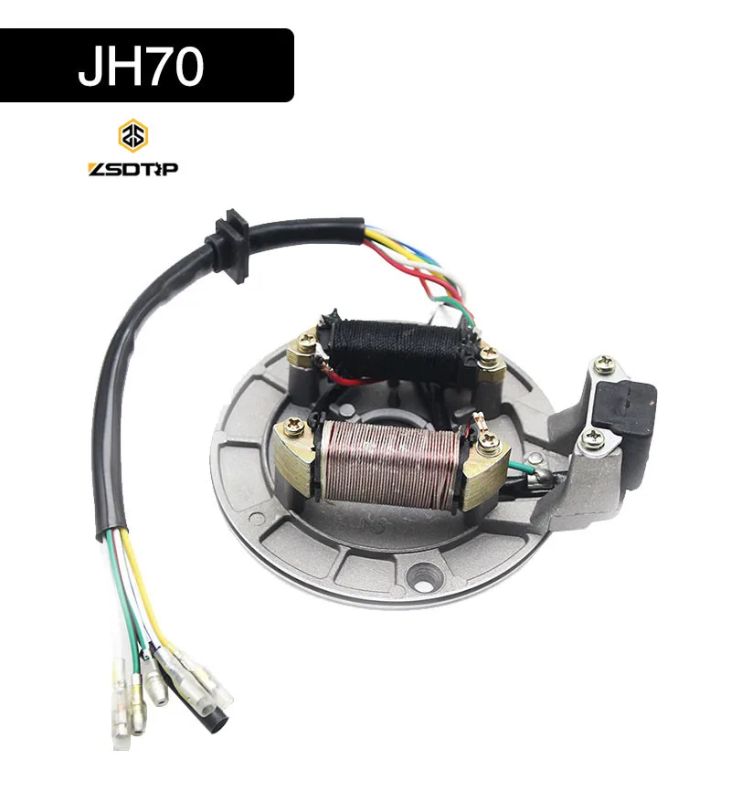 Электрическая система мотоцикла магнитная катушка с монтажной пластиной для JH70 C70 C90 JD100 высококачественный материал-медь класса А