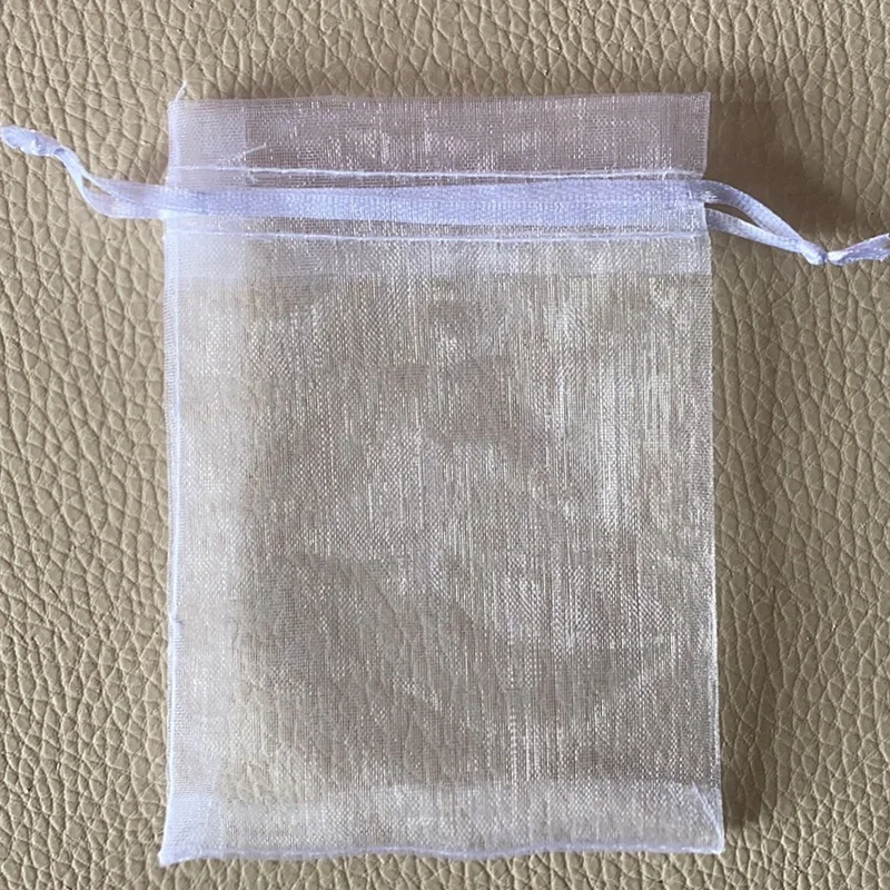 printed gift personalised organza wedding bags 10x15 custom logo drawstring for  party pouch