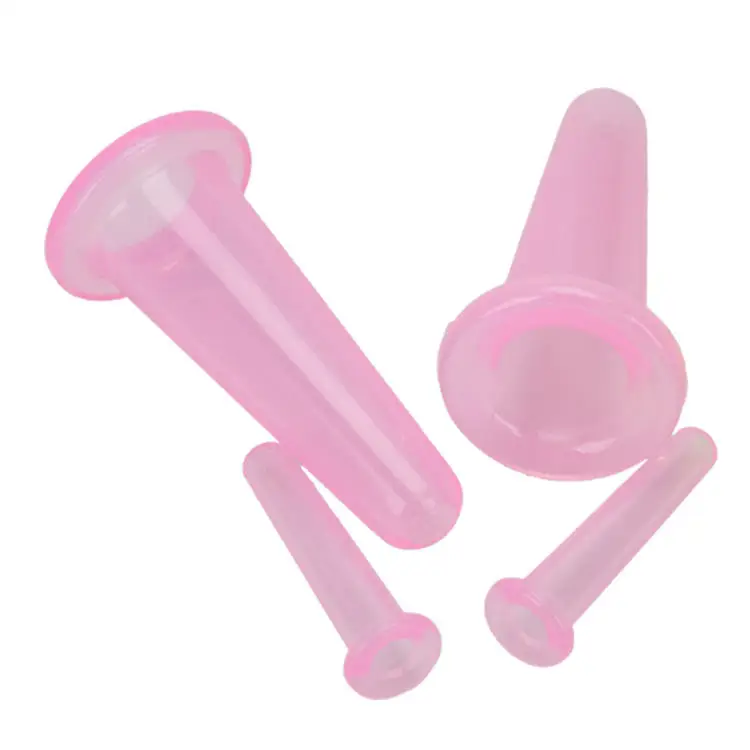 PZ Silicone Cupping Set Therapy Set Fascia Body Ce Cupping Chinese Anti Aging Small Silicone Traditional Face Eye 4 Cups