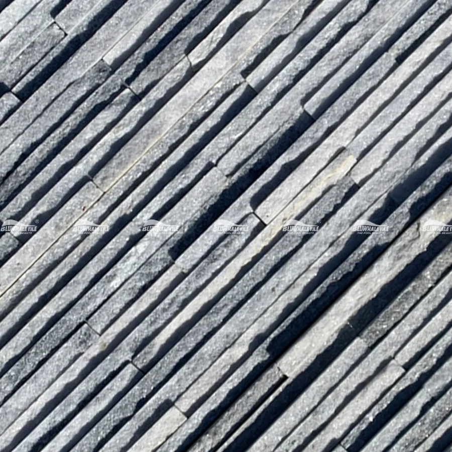 Bluwhale Tile Hotel Swimming Pool Project Natural Slate Limestone Stone Exterior Wall Cladding