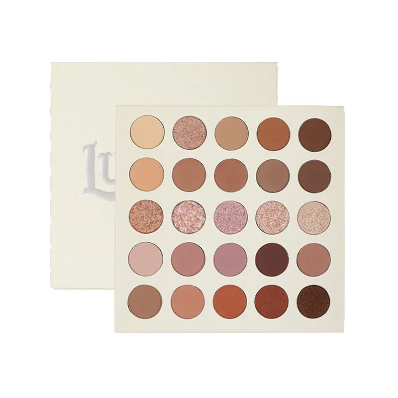 25 Color Waterproof Cheap Big Multichrome Makeup Eyeshadow Palette Private Label Wholesale Custom Eyeshadow Palette