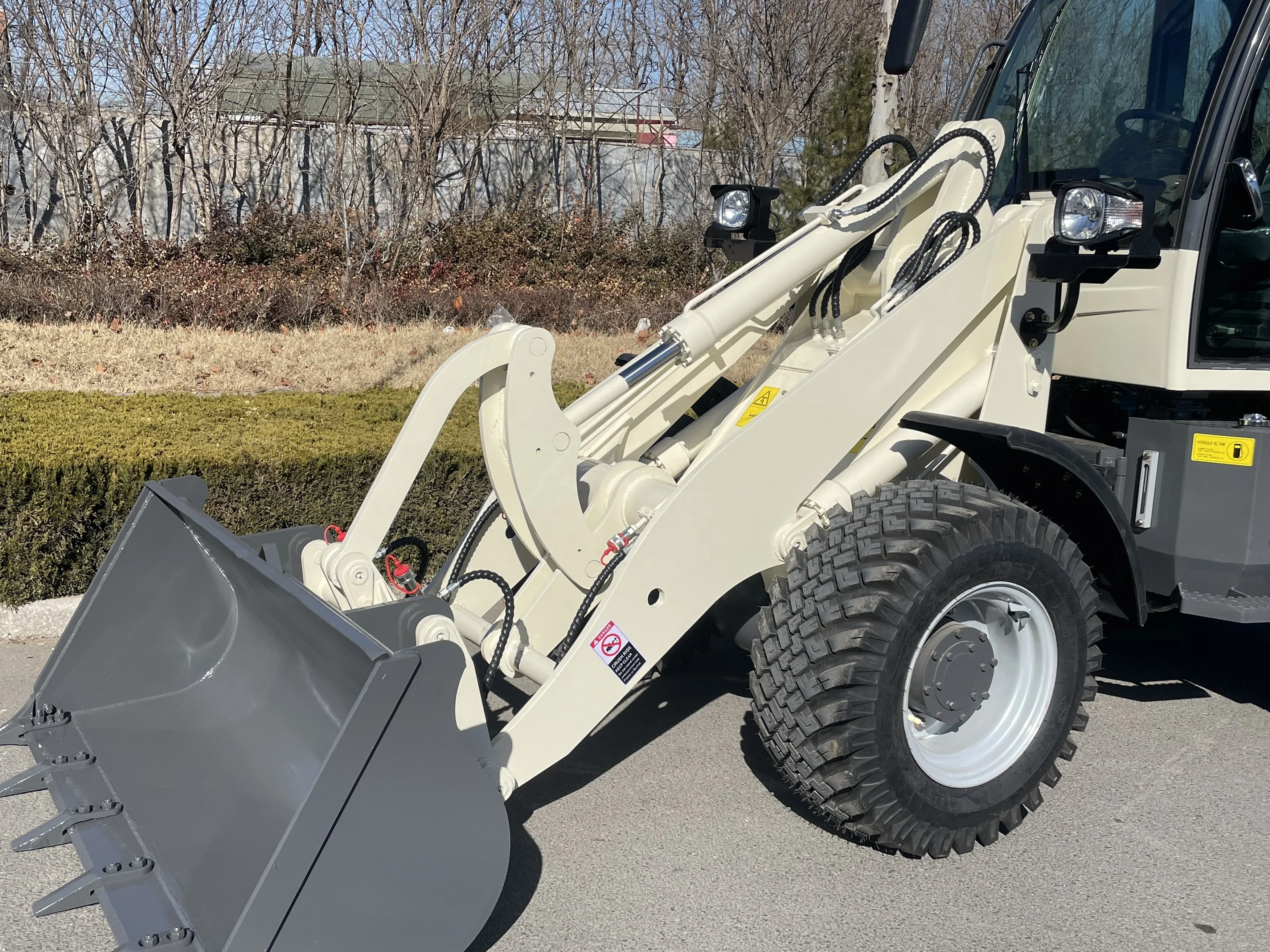 High quality new mini front loader 1.5 ton 2 ton wheel loader with CE certificate and factory price for sale in China