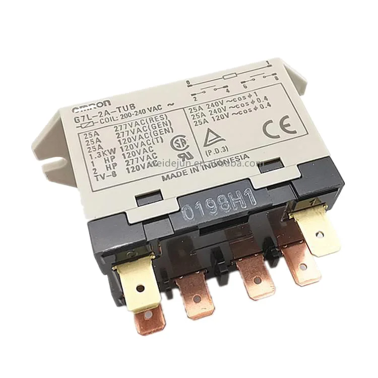 G7L-2A-TUB-200-240VAC реле 25A 277 6Pin два нормально открыты