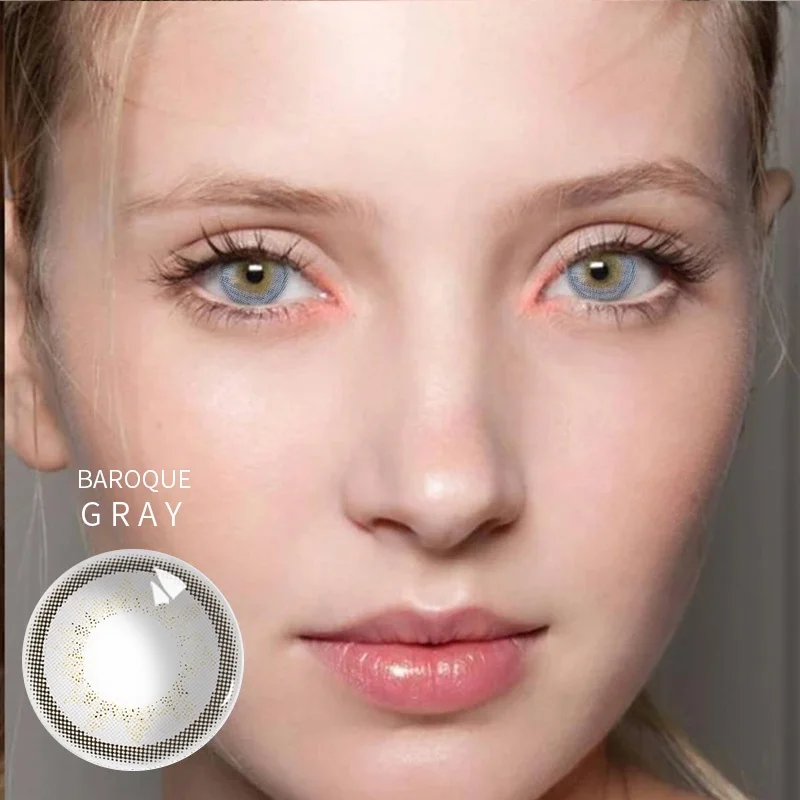 
taoqihou with Power Degree Color Contact Lenses Long cat/First sight/Baroque/Panshen Colored Contact Lenses for eyes 