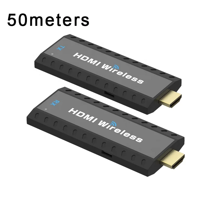 50M 1080P 60Hz Wireless HD HDMI Video Extender Transmitter & Receiver Display Adapter Dongle for TV Monitor Projector switch PC