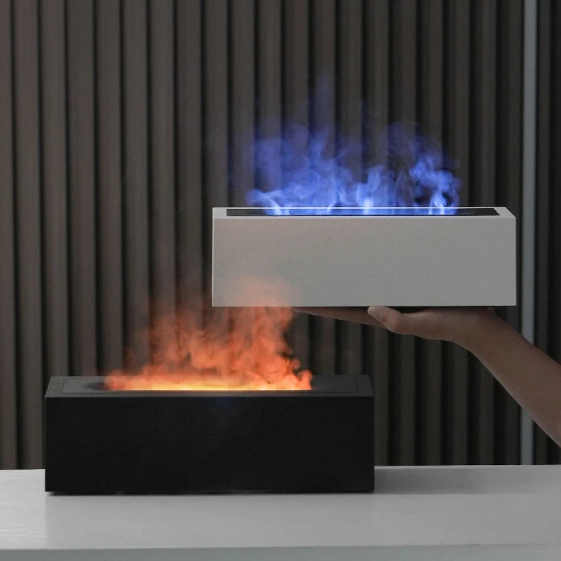 AromaNano New Custom Logo Fire Flame Light Humidifier Essential Oil Volcanic Flame Aroma Diffuse