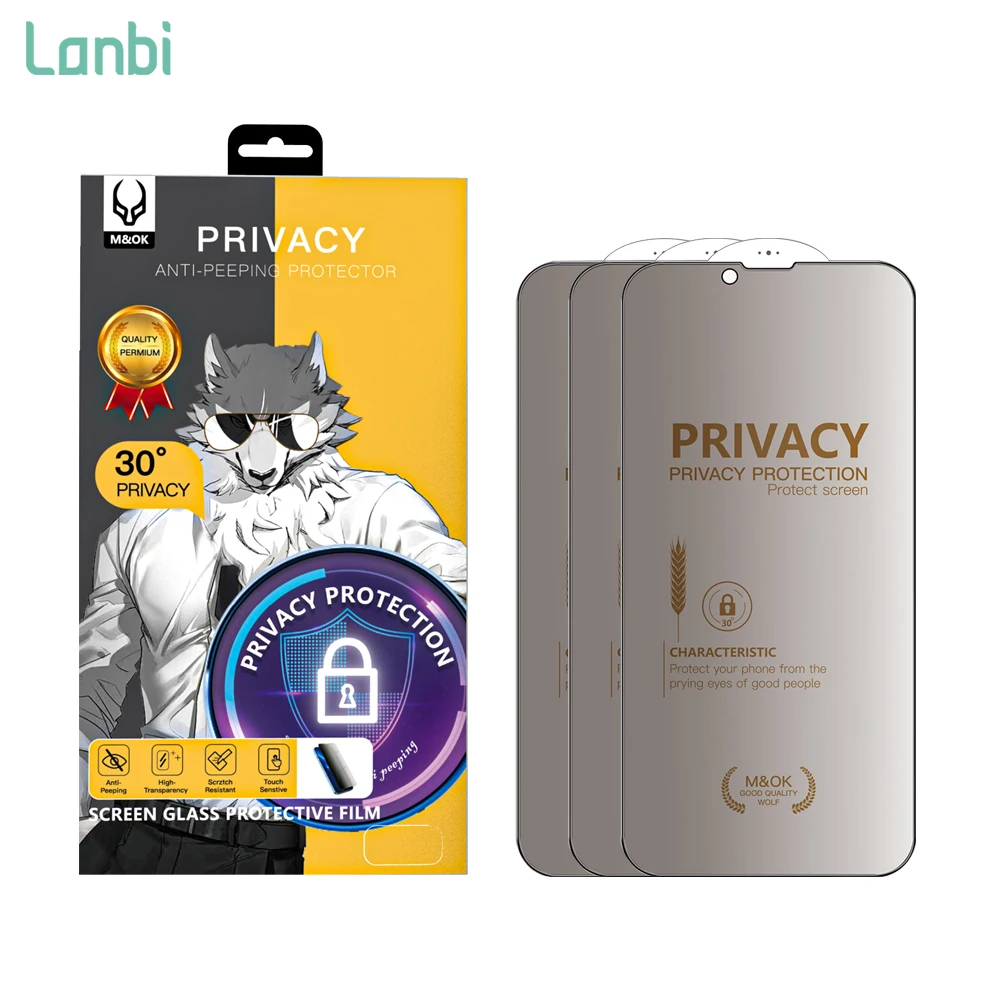 Privacy Tempered Glass For iPhone 13 Pro Max Anti-Spy Phone Tempered Glass Screen Protector For iPhone 14