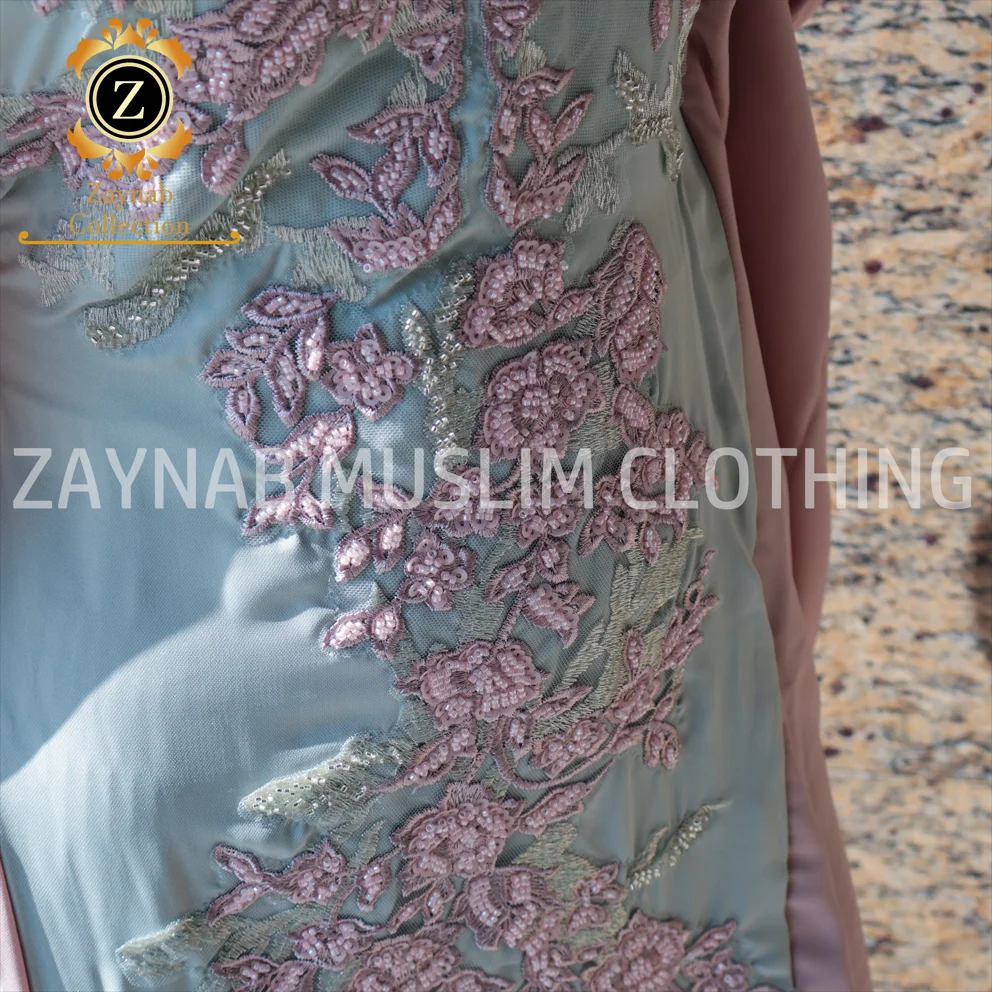 Zaynab Abaya Islamic Moroccan Djellaba Kaftan Coat China Cheap Long Sleeve Casual Muslim Women Abaya