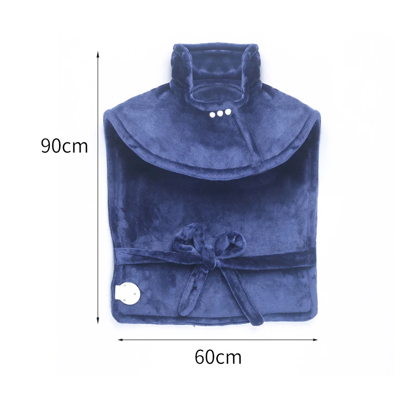Electric Warming Heating Massage Shawl Blanket Heated Pad for Neck Back Warmer Heat Wrap Adjustable Temperature Setting Belt