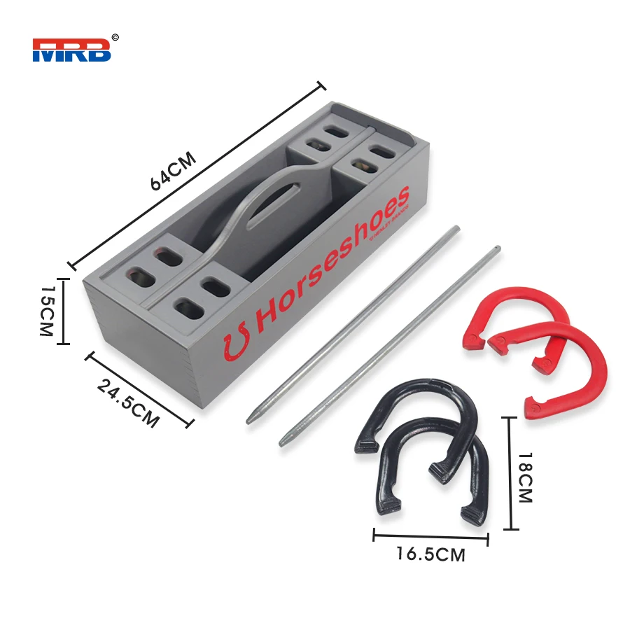 Factory Wholesale Outdoor sports games Horseshoe Sets Forged Type Iron OEM Customized Hot Steel