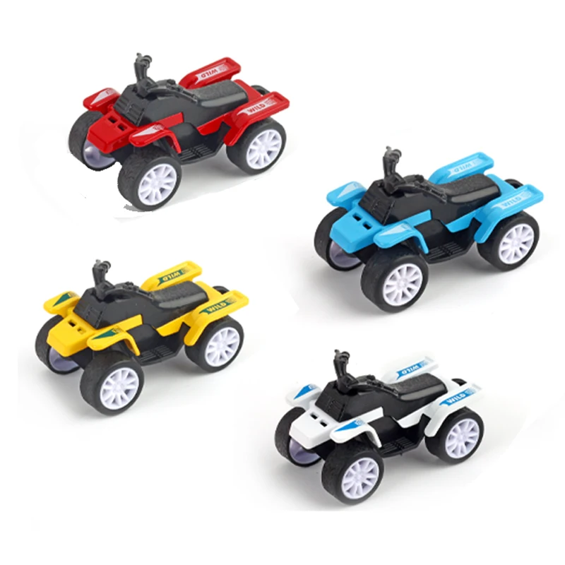 QS Low Price Mini Kids Alloy Diecast Model Car Small Size Pull Back Metal Simulation Motorcycle Vehicle Toys For Children Gift