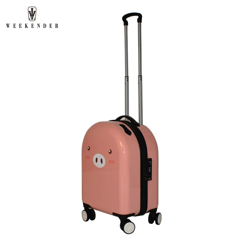 Модный мультяшный чемодан на колесиках для детей и студентов