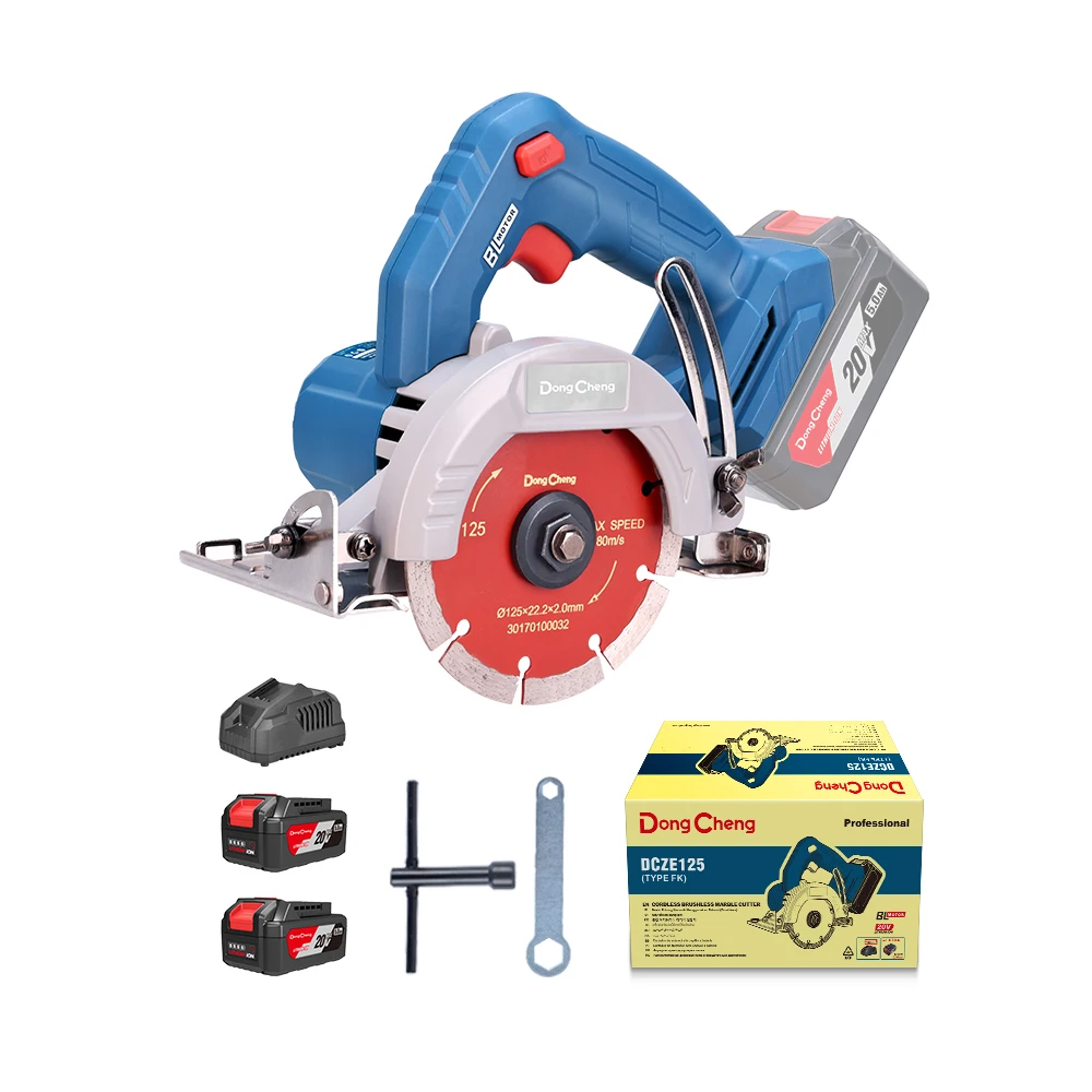 More powerful and Higher efficiency 20V Brushless motor Electric Stone Saw Cordless Brushless Marble Cutter