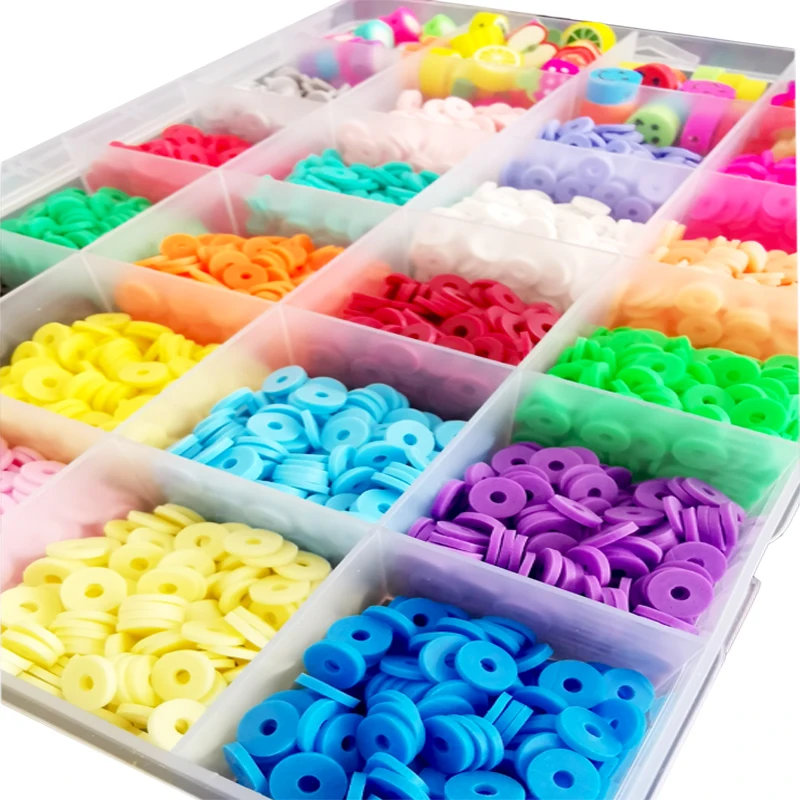 Стеклянные бусины 4 мм, буквы и смайлик для изготовления ювелирных изделий, 24 цвета, 6 мм, плоский полимерный набор для бижутерии с подвесками