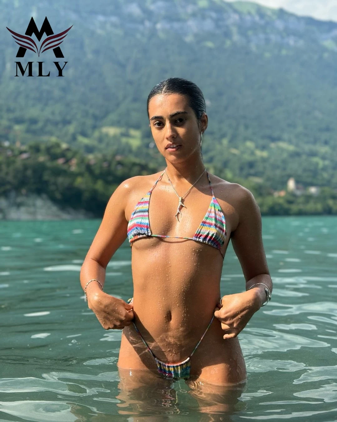 MLY Hot Sexy Girl Girl Sexy Bikini Monokini Free Six Girls swimwear