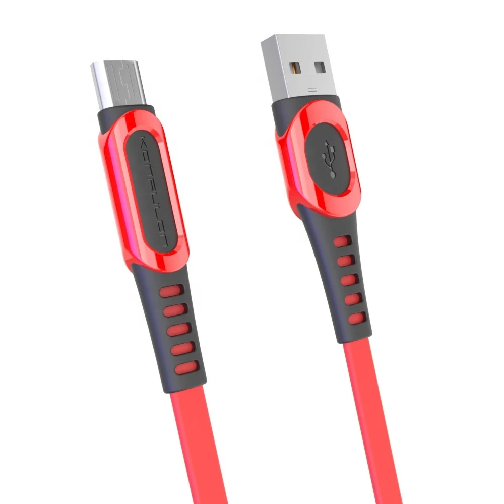 Konfulon 2022 Best Selling 2.4A large current quick charging portable usb cable longer service life micro  for smart phone