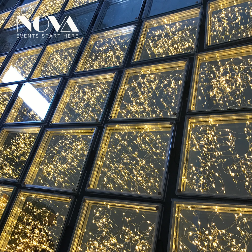 High quality trend products infinite 3d shinning effect spark mirror stage for wedding t show bar club