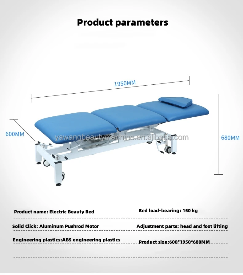 Electric Massage Table Therapeutic Ultrasound Stretcher Examination Couch Electric Couch from ,Clinical&Medical Treatment