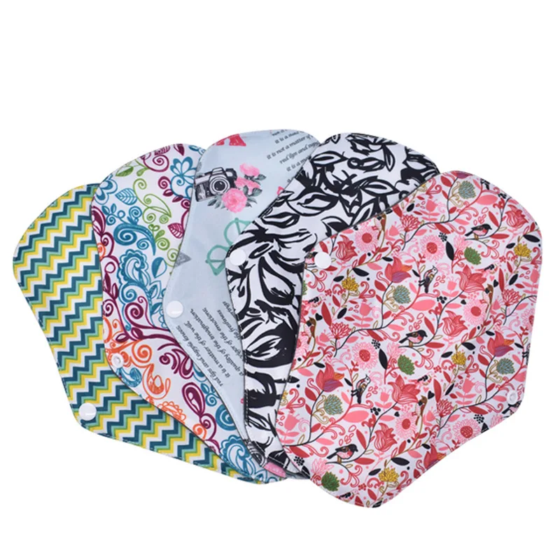 Factory Reusable Washable Bamboo Cloth Menstrual Pads Sanitary Napkin For Women