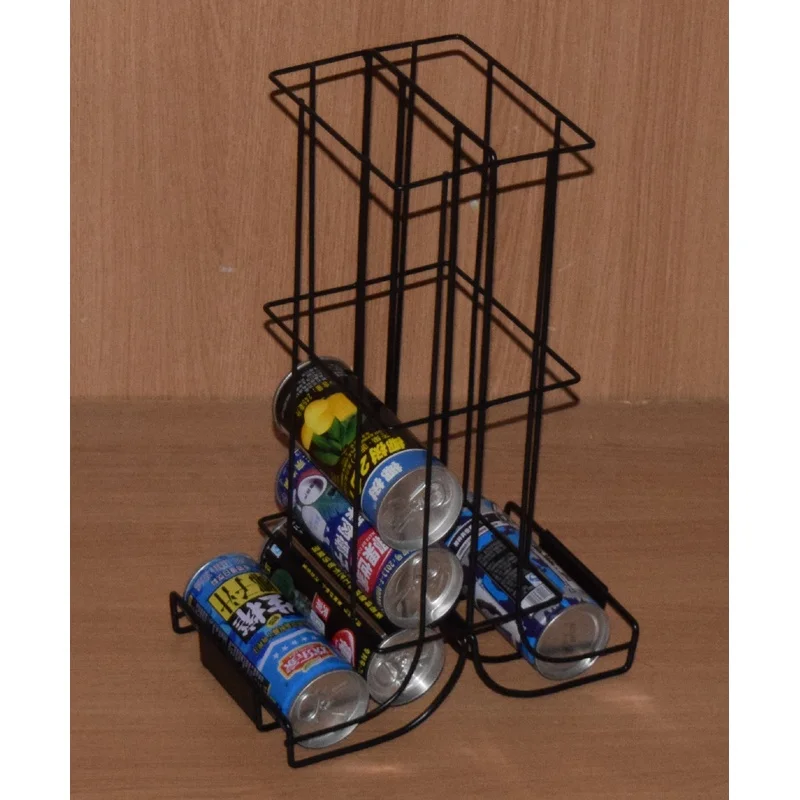 convenient store counter retail promotion custom wire rack display beverage cans dispenser gravity feeder rack