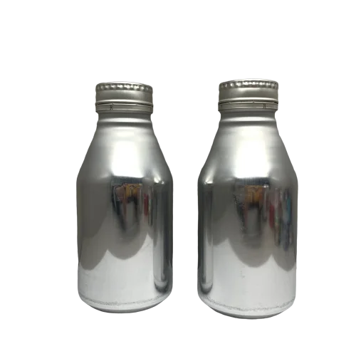 
350ml(12oz) aluminum beverage bottles with a 38mm ROPP pilfer proof screw on cap 