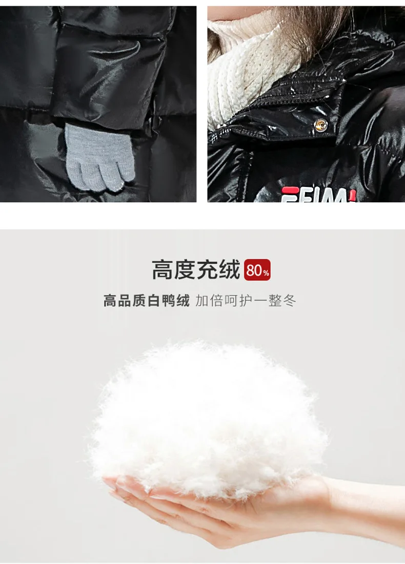 Children Down Coat Hooded Kid Winter Jacket Long Style Puffer Jacket