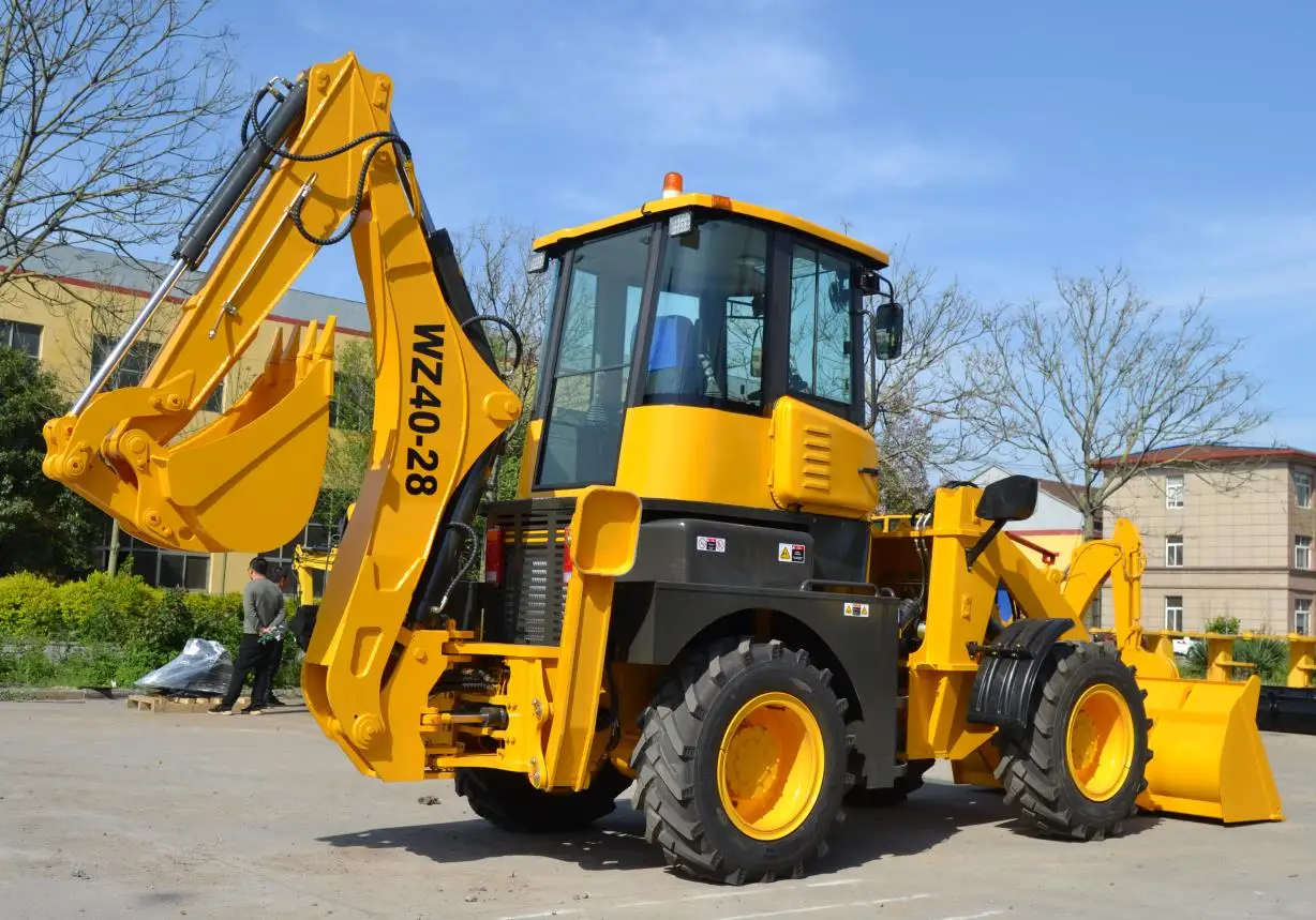 Yuchai 75KW 100HP Engine Front End Loader Articulated hot sale Backhoe Loader
