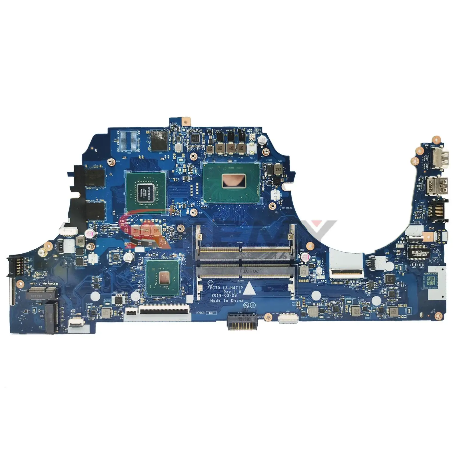 For HP PAVILION GAMING 17-CD laptop motherboard mainboard 17-CD LA-H471P motherboard with I5-9300H I7-9750H CPU GTX1050 3GB GPU