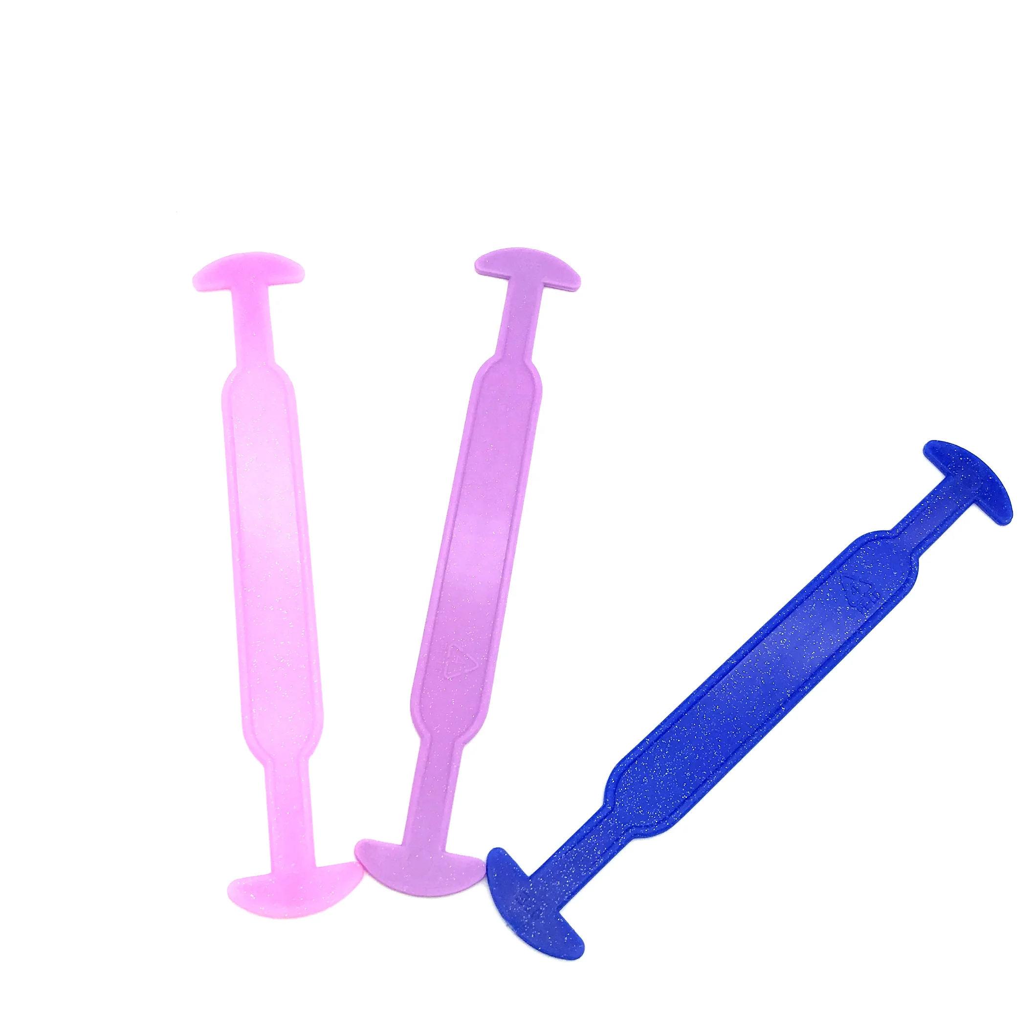 Carton Packing Plastic Handle No Base Glitter plastic handle