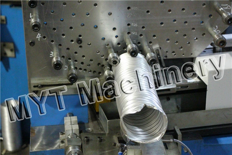 MYT Shanghai Hvac Fire Resistant Insulated Pvc Flexible Aluminum Duct Making Forming Machine For Air Conditioning Ventilation