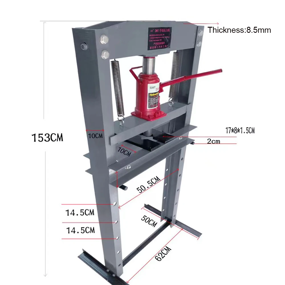 Транспортное оборудование гидравлический манометр 32t магазинный пресс с ножным насосом ручной токарный