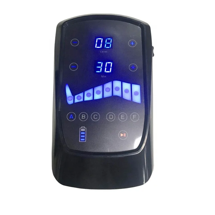 Custom logo 5000mah heat cold sport compression therapy machine arm waist leg massager for Lymphatic drainage