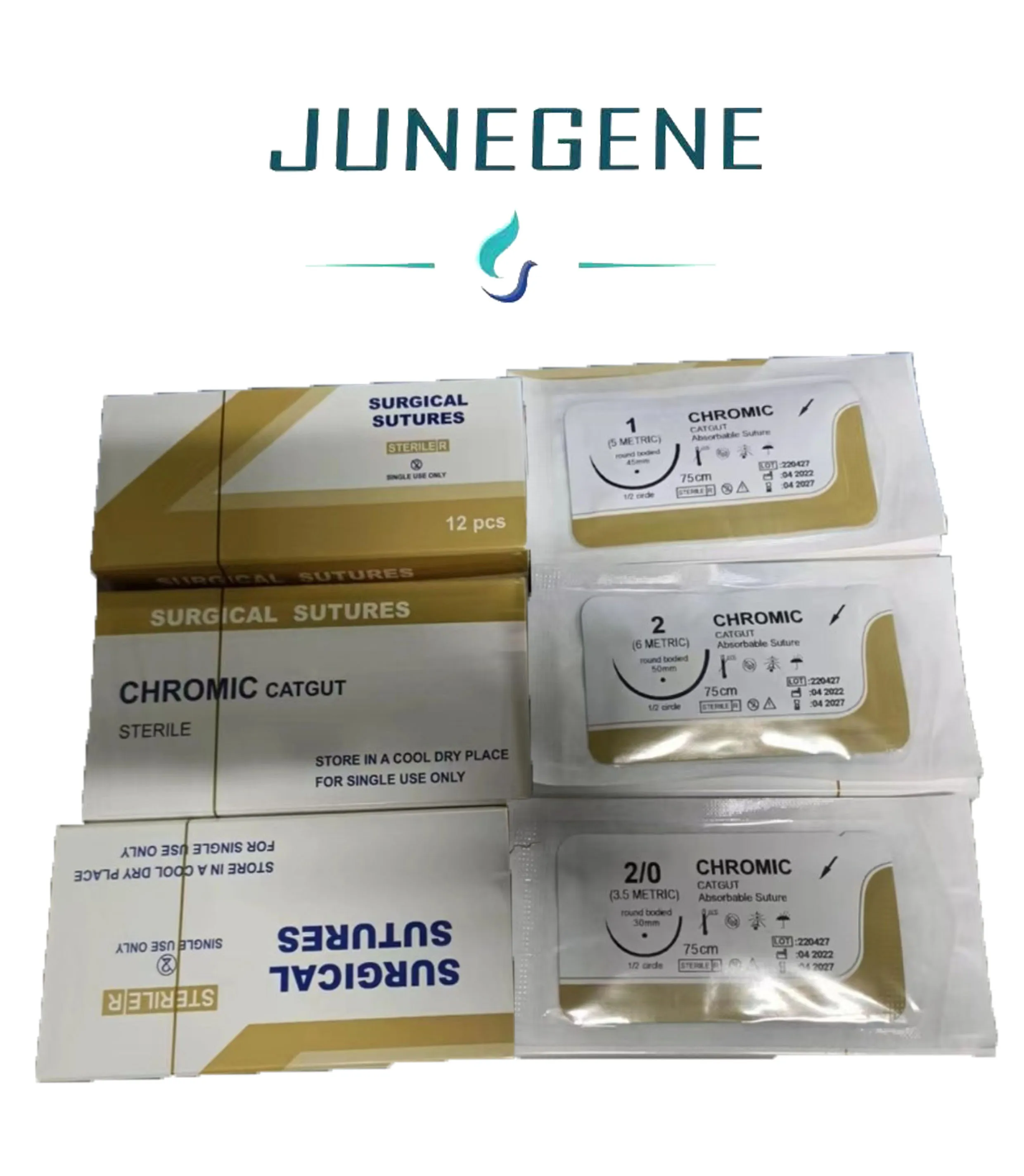 Chinese Manufacturer Medical Sterile Absorbable Polyglactin 910 VicryPractice Surgical Suture With Needle