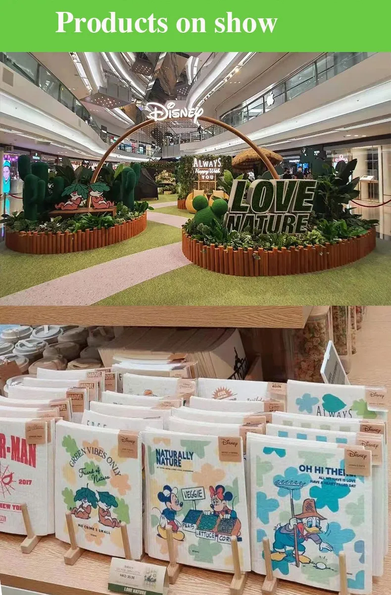 Customized Reusable Swedish Dishcloth Absorbent Cellulose Dish Sponge Cloth reusable Swedish Dishcloth Cleaning Cloths 10 pack