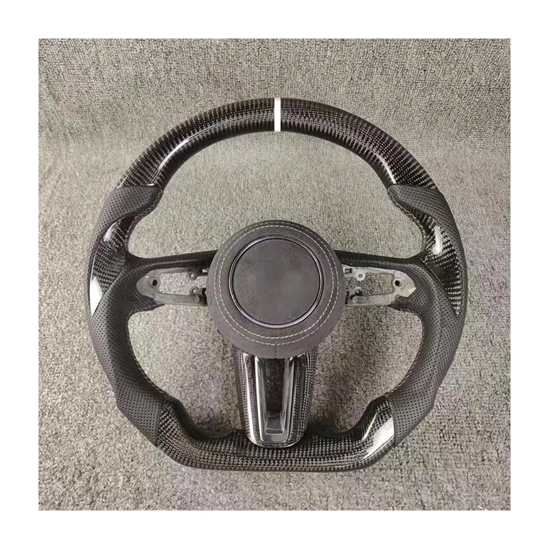 Racing custom car interior accessories carbon fiber steering wheel for Mazda 3 Mazda 6 cx5 rx8 mx5 cx9 cx30